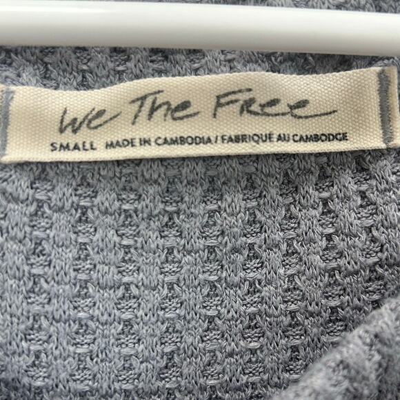 Free People We the Free Gray North Shore Thermal Top size S - Picture 5 of 8